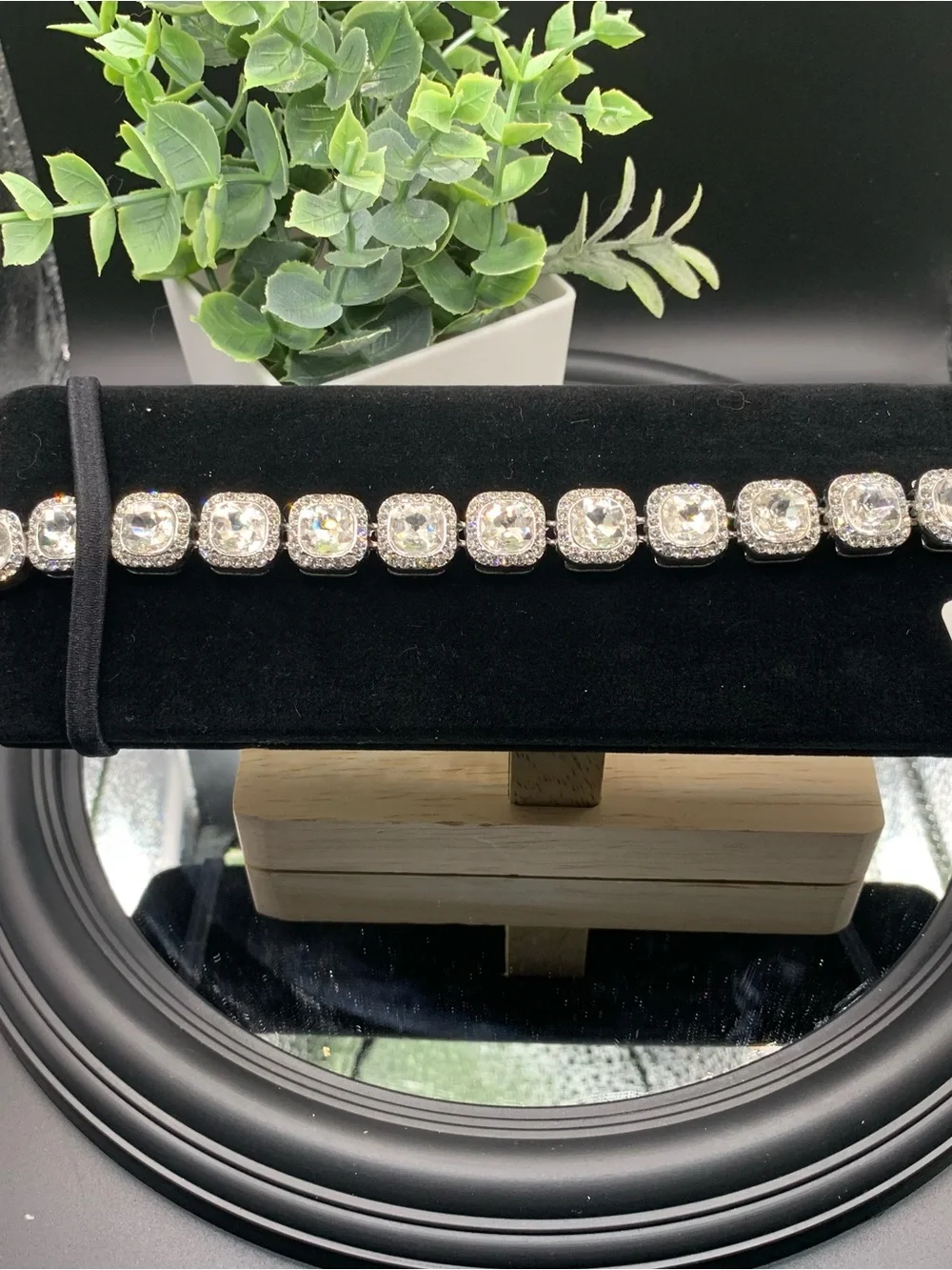 Invicta cushion cut tennis bracelet